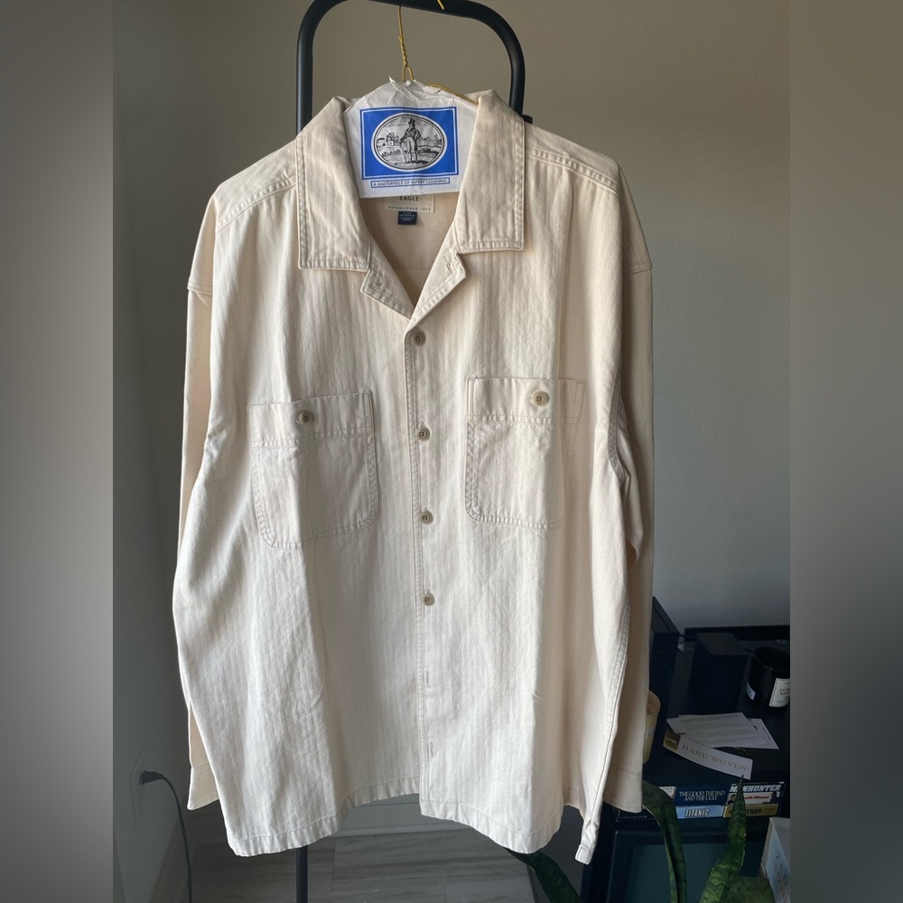 American Eagle Twill Shirt Jacket